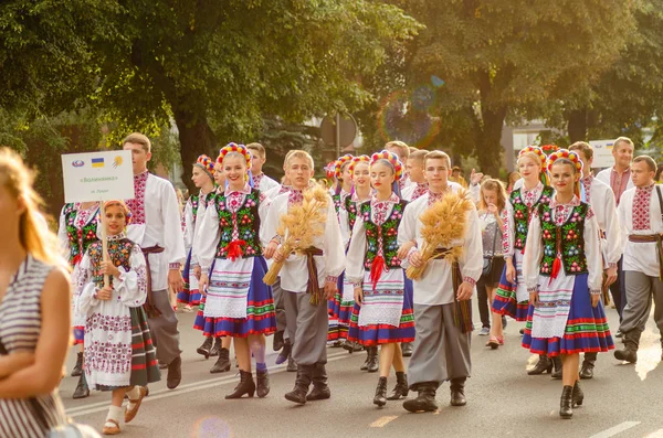 Clausura del festival "Polissya verano con folklore Lutsk Ucrania" 25.08.2018 — Foto de Stock