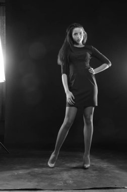 bir mayo içinde moda kız