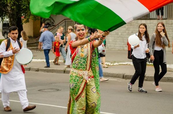 Lezárása a fesztivál "Polissya nyár folklór Lutsk Ukrajna" 25.08.2018 — Stock Fotó