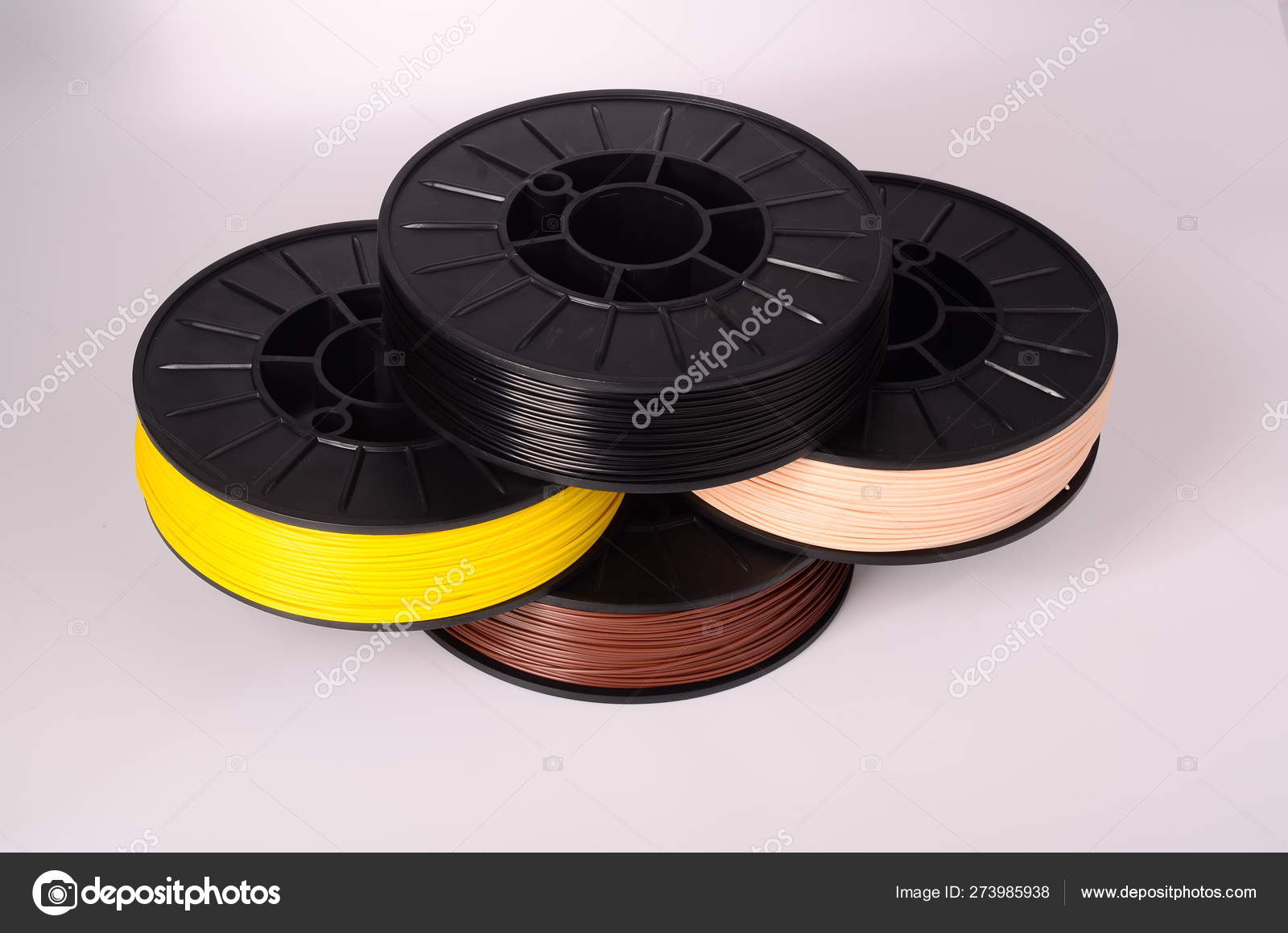 Filament For 3d Printer Crystal Clear And Bright Against A Bright Background Stock Photo C Design Ua 273985938