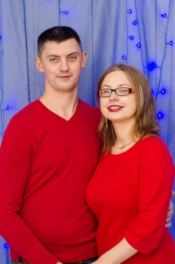 Chrismas için sürpriz kadın erkek