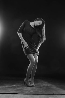 bir mayo içinde moda kız