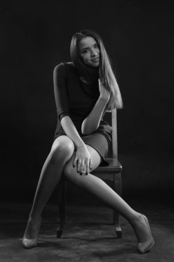 bir mayo içinde moda kız