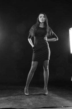 bir mayo içinde moda kız