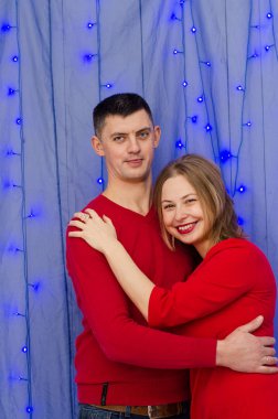 Chrismas için sürpriz kadın erkek