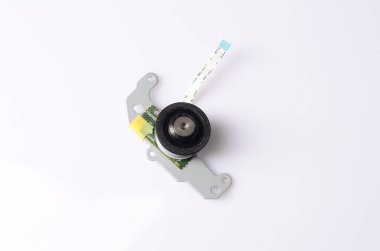 Beyaz izole elektronik bileşenler topluluğu