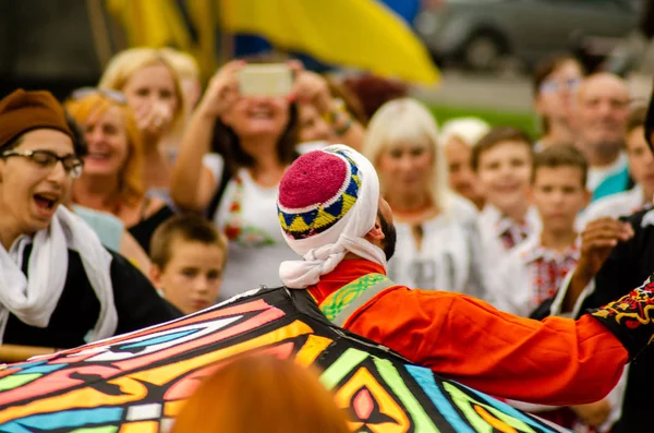 Stängning av festivalen "Polissya sommar med folklore Lutsk Ukraina" 25.08.2018 — Stockfoto