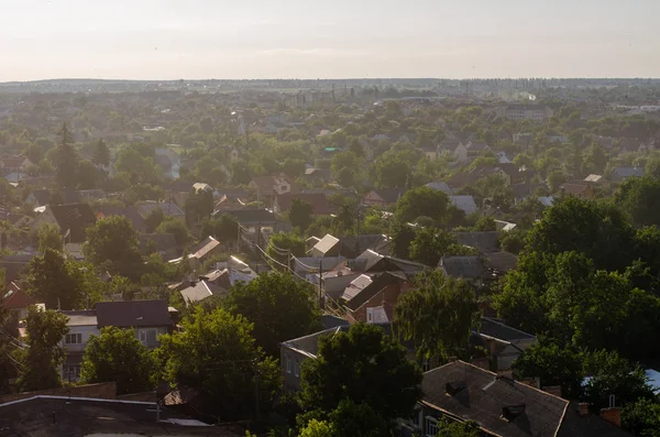 Aerial View Town — Stock Photo, Image