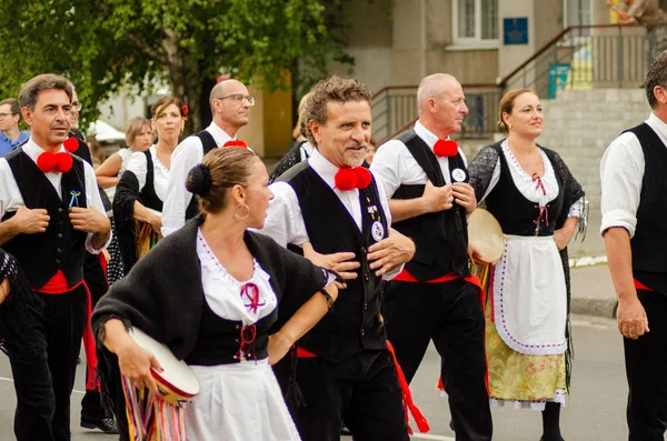 "Folklor Lutsk Ukrayna ile Polissya Yazı" festivalinin kapanışı 25.08.2018 — Stok fotoğraf