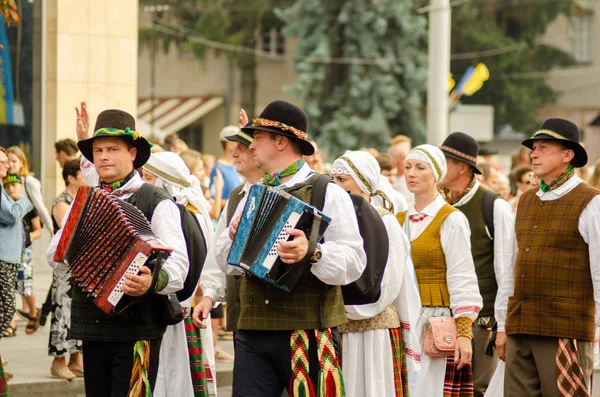 Closing of the festival "Polissya Summer with Folklore Lutsk Ukraine" 25.08.2018 — Stock Photo, Image