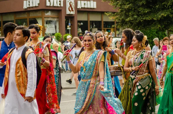 Afsluiting van het festival "Polissya zomer met folklore Lutsk Ukraine" 25.08.2018 — Stockfoto