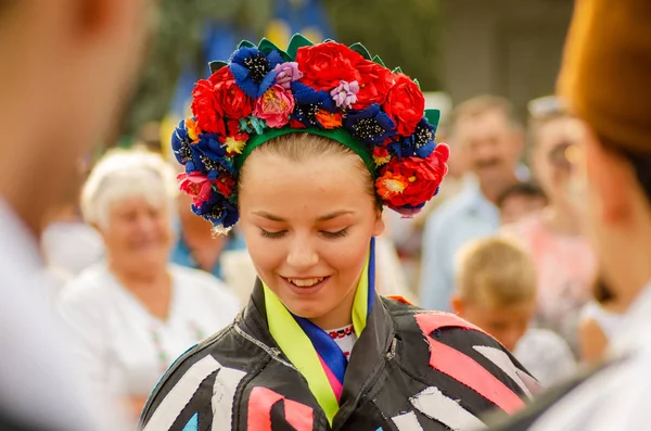 Afsluiting van het festival "Polissya zomer met folklore Lutsk Ukraine" 25.08.2018 — Stockfoto