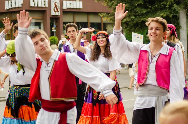 Lezárása a fesztivál "Polissya nyár folklór Lutsk Ukrajna" 25.08.2018 — Stock Fotó