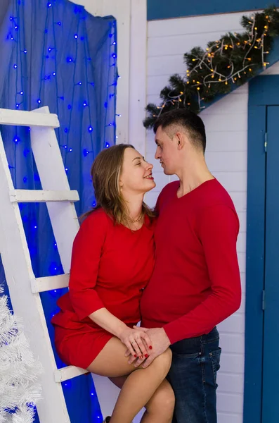 Chrismas için sürpriz kadın erkek