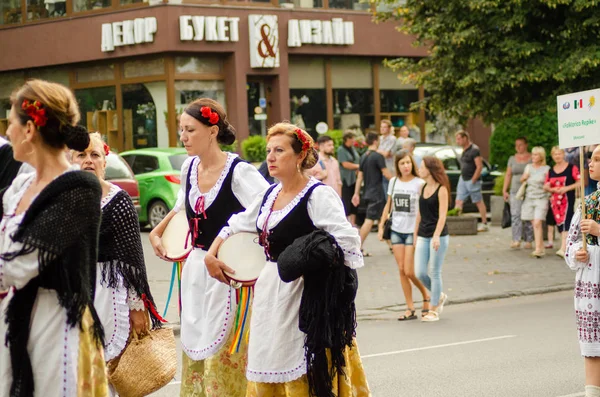 Lezárása a fesztivál "Polissya nyár folklór Lutsk Ukrajna" 25.08.2018 — Stock Fotó