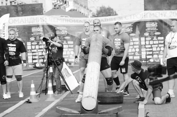 Racing rangmenmen powerlifters Lutsk Volyn Region Ucraina, 25.08.17 . — Foto Stock
