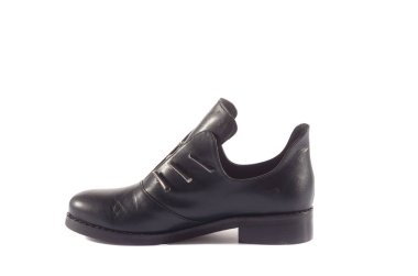 Güzel zarif süet mavi kadın açık yaz ayakkabı sandalet beyaz bir arka plan üzerinde yüksek topuklu, izole.