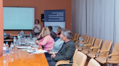 Ukrayna'da Avrupa insan hakları standartlarının uygulanmasının iyileştirilmesi konferansı. Lutsk Ukrayna 10.19.2018
