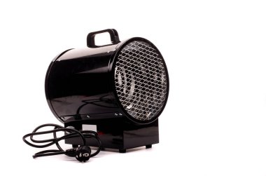 Electric heater on a white background clipart