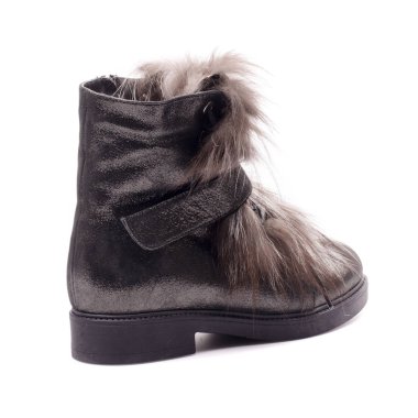 Izole beyaz stüdyo arka plan üzerinde güzel yüksek topuk ayakkabı. Moda klasik Yüksek topuklu. Pompalar klasik tasarım ayak ayakkabı peep. Seksi zarif şık ayakkabılar. Siyah yüksek topuk.