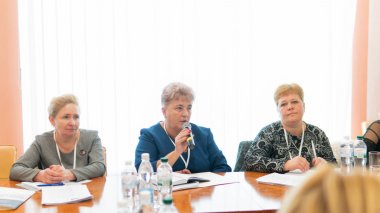 Ukrayna'da Avrupa insan hakları standartlarının uygulanmasının iyileştirilmesi konferansı. Lutsk Ukrayna 10.19.2018