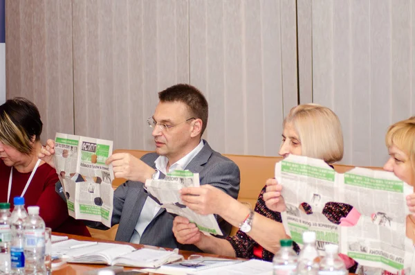 Конференція щодо посилення імплементації європейських стандартів прав людини в Україні. Луцьк Україна 10.19.2018 — стокове фото