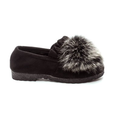 zarif deri erkek ve beyaz arka plan üzerinde izole kadın ayakkabı