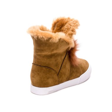 Beyaz bir arka plan üzerinde izole kadın ayakkabı