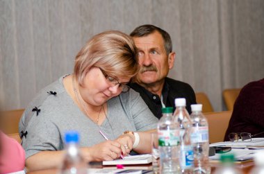 Ukrayna'da Avrupa insan hakları standartlarının uygulanmasının iyileştirilmesi konferansı. Lutsk Ukrayna 10.19.2018
