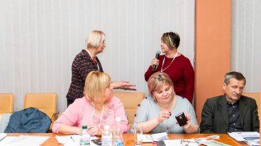 Ukrayna'da Avrupa insan hakları standartlarının uygulanmasının iyileştirilmesi konferansı. Lutsk Ukrayna 10.19.2018