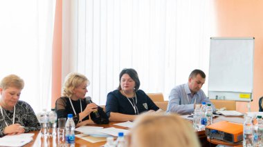 Ukrayna'da Avrupa insan hakları standartlarının uygulanmasının iyileştirilmesi konferansı. Lutsk Ukrayna 10.19.2018