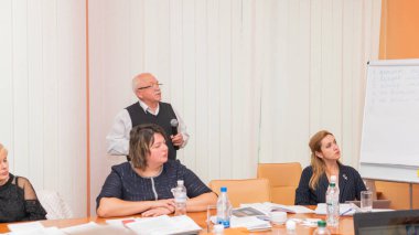 Ukrayna'da Avrupa insan hakları standartlarının uygulanmasının iyileştirilmesi konferansı. Lutsk Ukrayna 10.19.2018