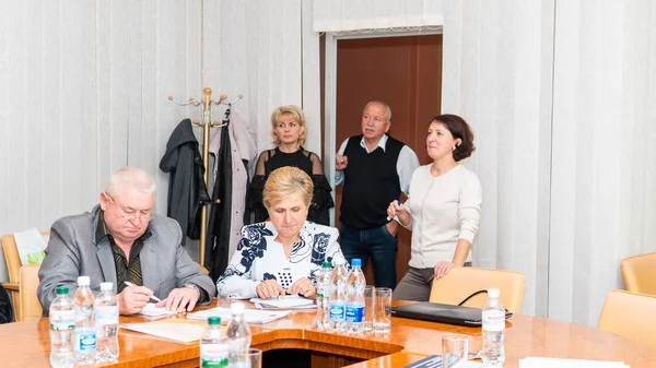 关于加强在乌克兰执行欧洲人权标准的会议。卢茨克 乌克兰 10.19.2018 — 图库照片