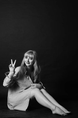 seksi güzel genç woman.passion kız erkek gömlek