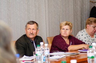 Ukrayna'da Avrupa insan hakları standartlarının uygulanmasının iyileştirilmesi konferansı. Lutsk Ukrayna 10.19.2018