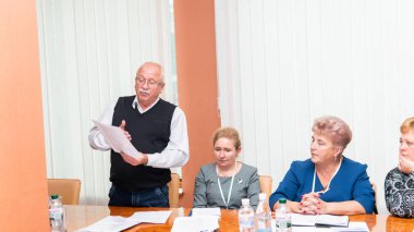 Ukrayna'da Avrupa insan hakları standartlarının uygulanmasının iyileştirilmesi konferansı. Lutsk Ukrayna 10.19.2018