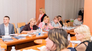 Ukrayna'da Avrupa insan hakları standartlarının uygulanmasının iyileştirilmesi konferansı. Lutsk Ukrayna 10.19.2018