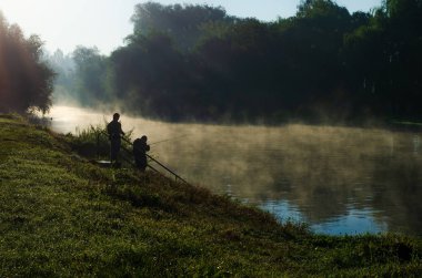 Yılan Nehri 'nde Uçan Balık Lutsk Ukrayna 03.0.2018