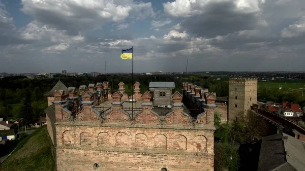 無人機からの古いルツク要塞の銃撃 — ストック写真