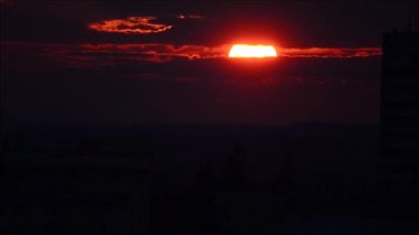 Dramatik gökyüzünün hızlandırılmış güzel görüntüleri