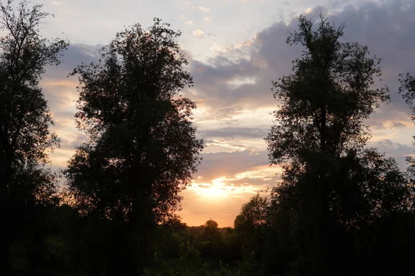 Solnedgång himmel moln — Stockfoto