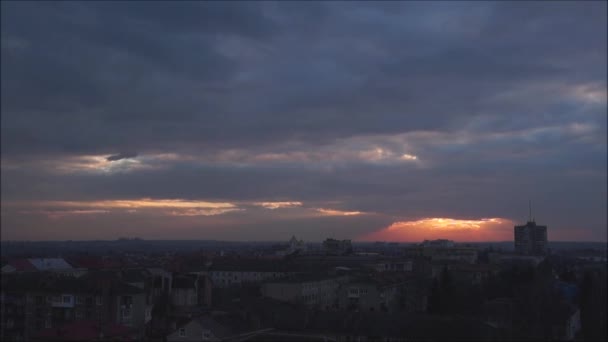 Wunderschöne Zeitraffer Aufnahmen Des Dramatischen Himmels — Stockvideo
