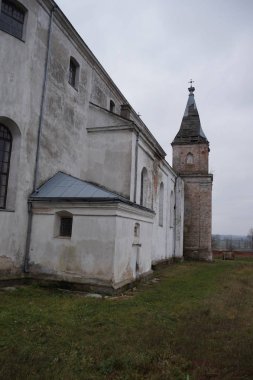 Floransa İtalya'da eski bir kilise portalı dekorasyon