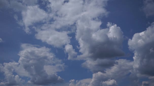 Schöner Himmel Mit Weißen Wolken — Stockvideo