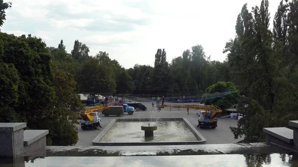 Blick Auf Den Stadtpark Sommer — Stockfoto