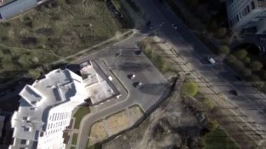 Lubart Şatosu 'nun yakınındaki güzel Panorama Lutsk Şehir Manzarası. Kamera Sağdan sola İzleniyor. 