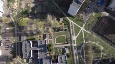 Lubart Şatosu 'nun yakınındaki güzel Panorama Lutsk Şehir Manzarası. Kamera Sağdan sola İzleniyor.