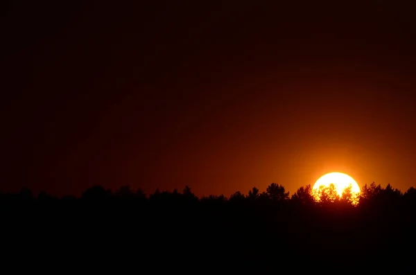 Nubes del cielo puesta del sol — Foto de Stock