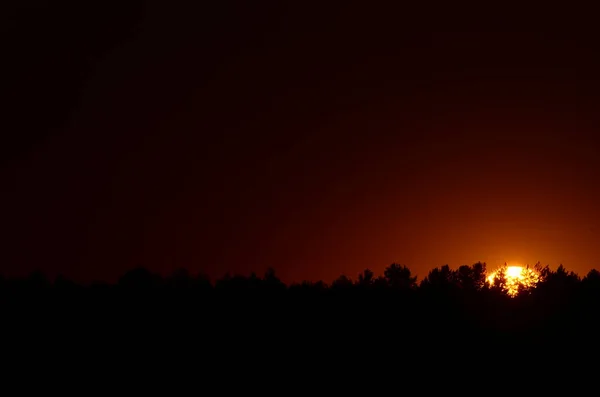 Nubes del cielo puesta del sol — Foto de Stock