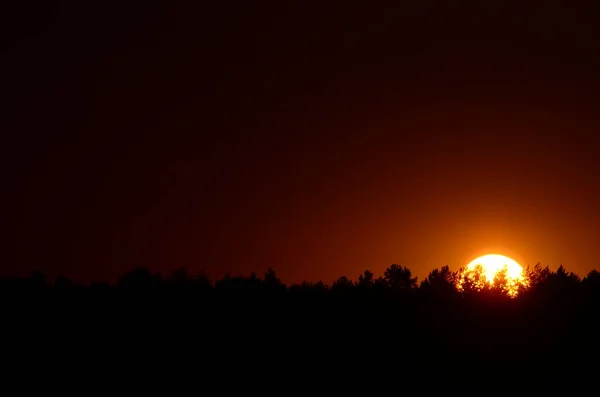 Coucher de soleil ciel nuages — Photo